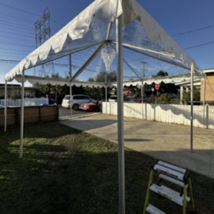 20' x 20' Clear Top Commercial Tent